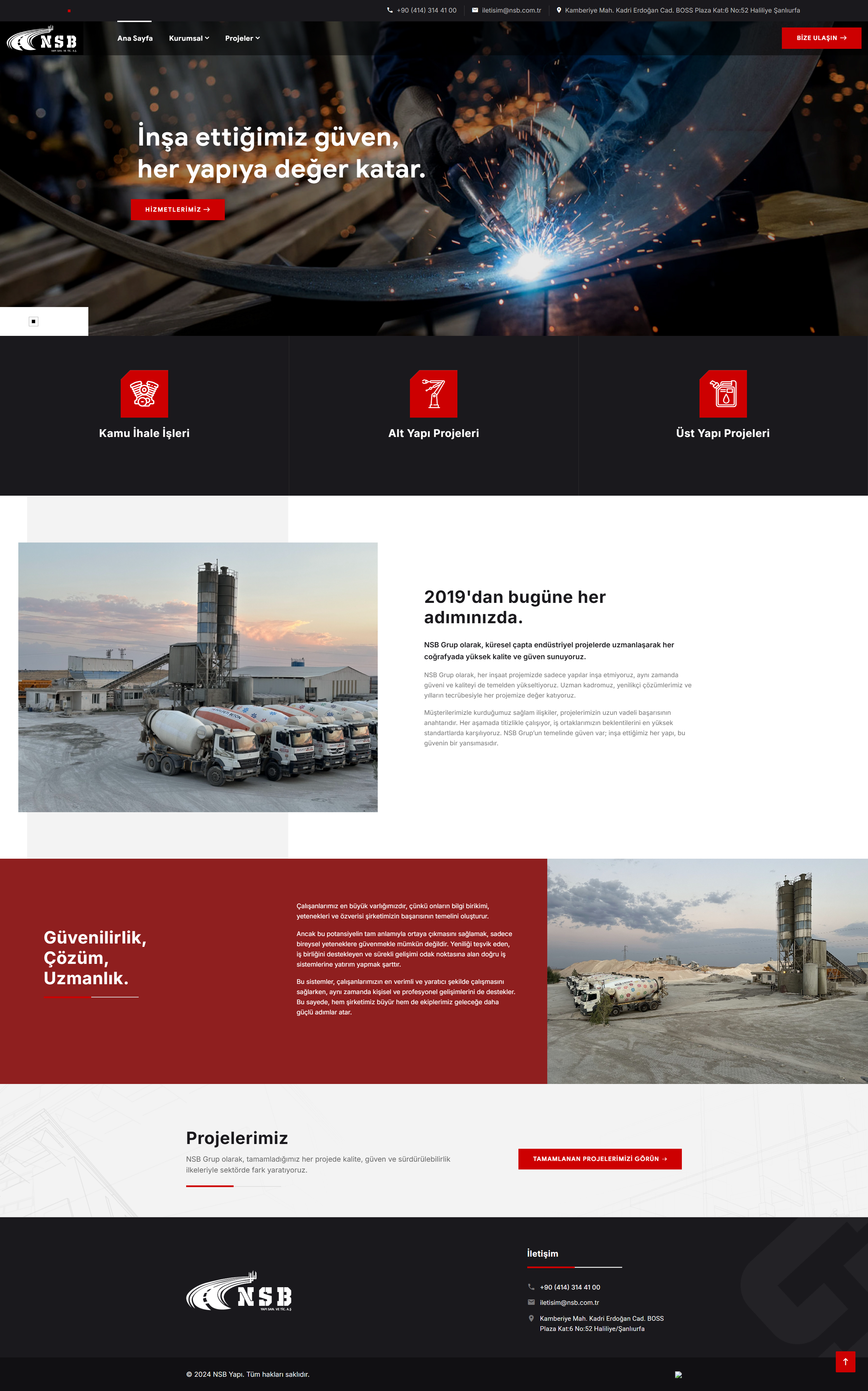 NSB Grup - Kurumsal Web Site